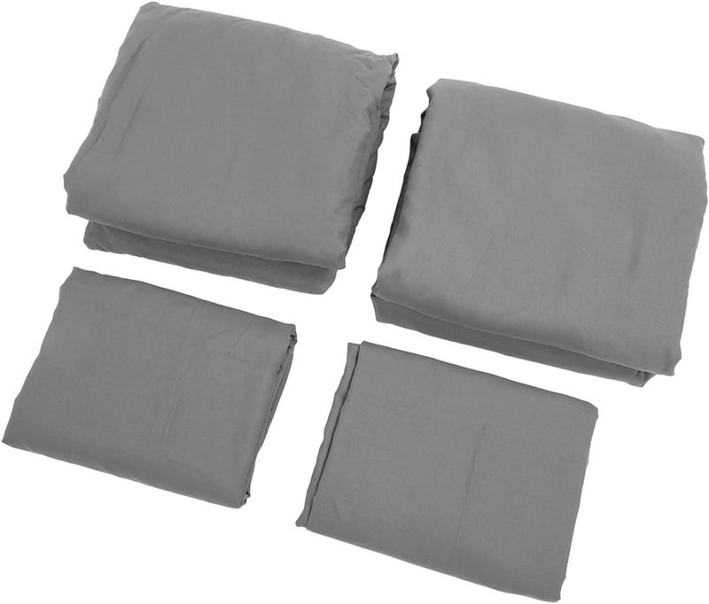 Soft Comfortable Chemical Fiber Bedding Set Dark Gray US King Size For Hotel And Home - Image 1