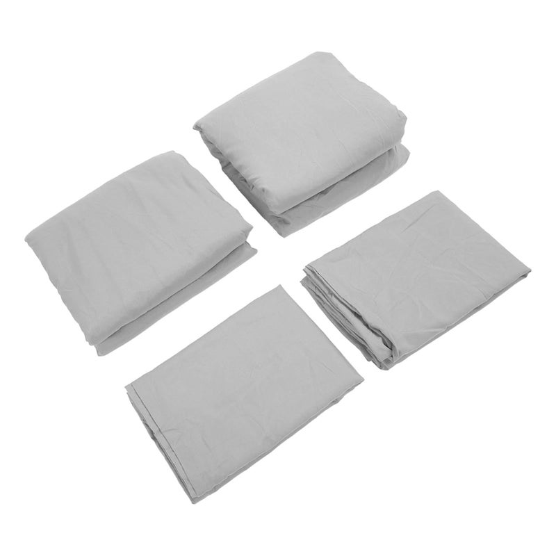 Soft Comfortable Chemical Fiber Bedding Set Dark Gray US King Size For Hotel And Home - Image 3