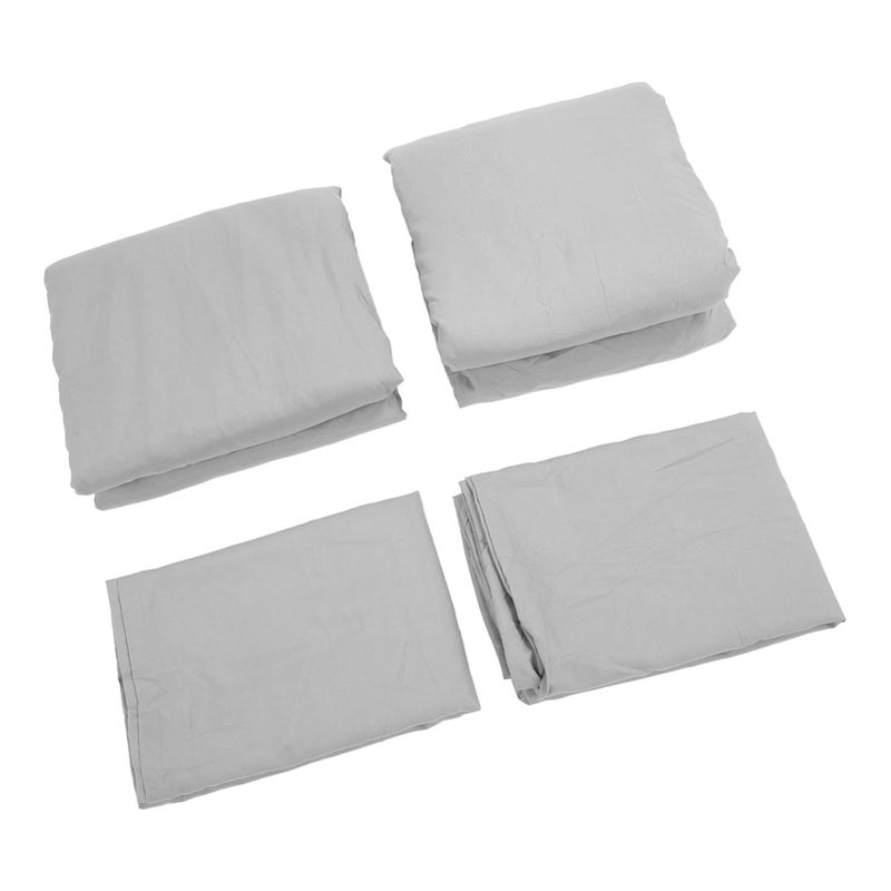 Soft Comfortable Chemical Fiber Bedding Set Dark Gray US King Size For Hotel And Home - Image 4