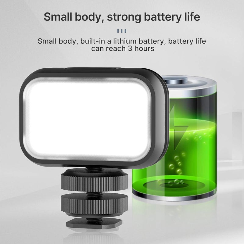 PICTRON ضوء LED VL28 لجهاز iPhone، ضوء كاميرا LED صغير، ضوء تعبئة قابل لإعادة الشحن 5600K 95+ يدوم طويلاً لكاميرا الحركة، DJI OSMO، الهاتف الذكي، سوني ZV-1، A7، RX100 VII - Image 5