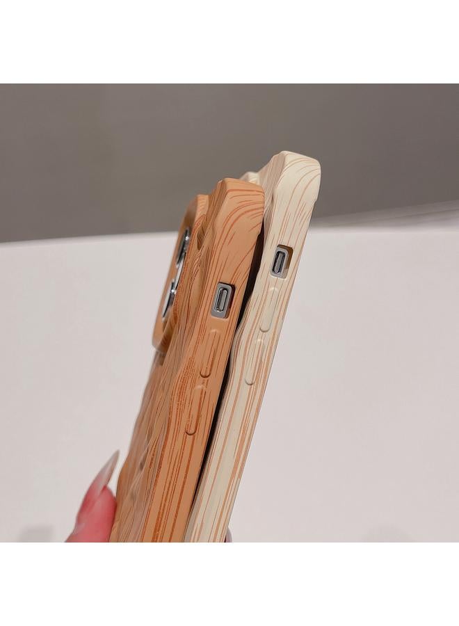 اس-توب جراب لهاتف iPhone 13 Pro Max جراب هاتف TPU مطوي من الخشب - Image 5