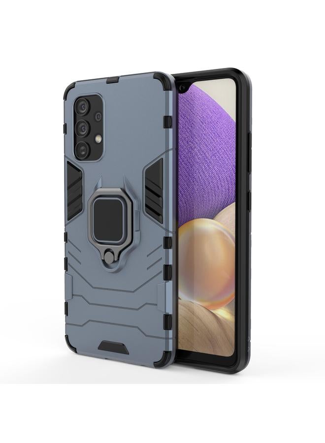 اس-توب جراب لهاتف Samsung Galaxy A32 4G PC + جراب واقٍ مقاوم للصدمات من مادة TPU مع حامل حلقي مغناطيسي - Image 1