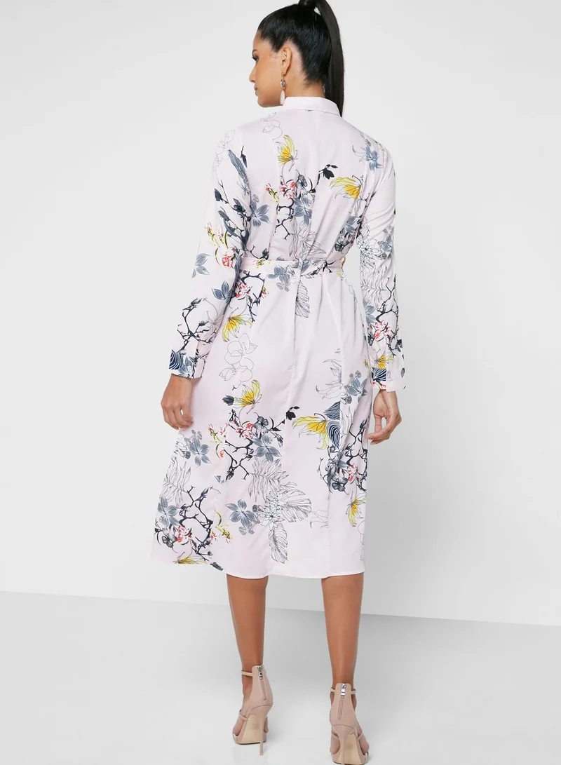 ELLA Shirt Dress With Tie Up