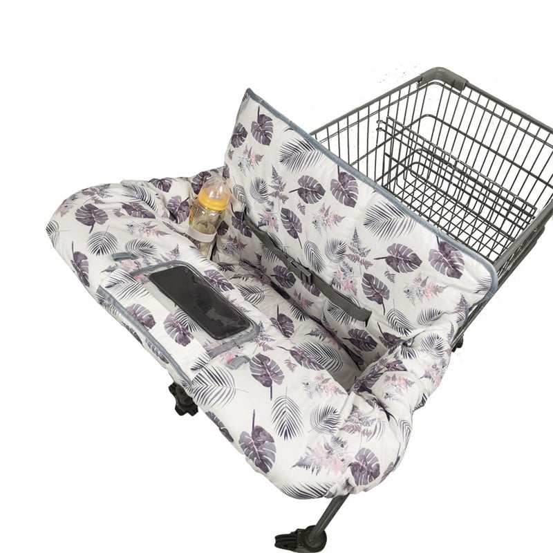 RHYDEER Shopping cart Cover for Baby, 2 in 1 high Chair Cover, roll in and go, Universal fit - Image 1