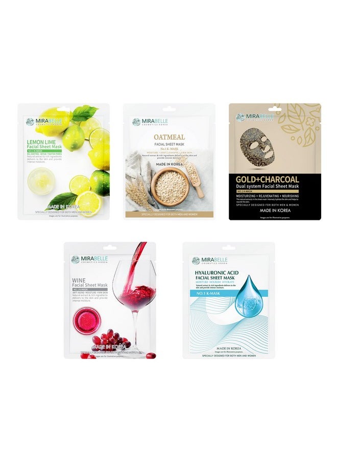 MIRABELLE Nourish Skin Facial Sheet Mask (Pack Of 5) - Bcs  - Image 1