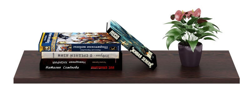 Madhuran Engineered Wood Simplex Wall Mounted Books Shelf Racks (18X9 Inch, Matte Wenge) / Kitchen Living Room Bedroom Bathroom Multipurpose Decorative Items Tv - Image 1