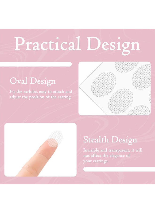 Jaysuing Clear Earring Support Patches, Earring Protectors Ear Lobe Support Patches, Earring Backs For Droopy Ears, Ear Care Products For Torn Or Stretched Ear Lobes, 100 Patches  - Image 3