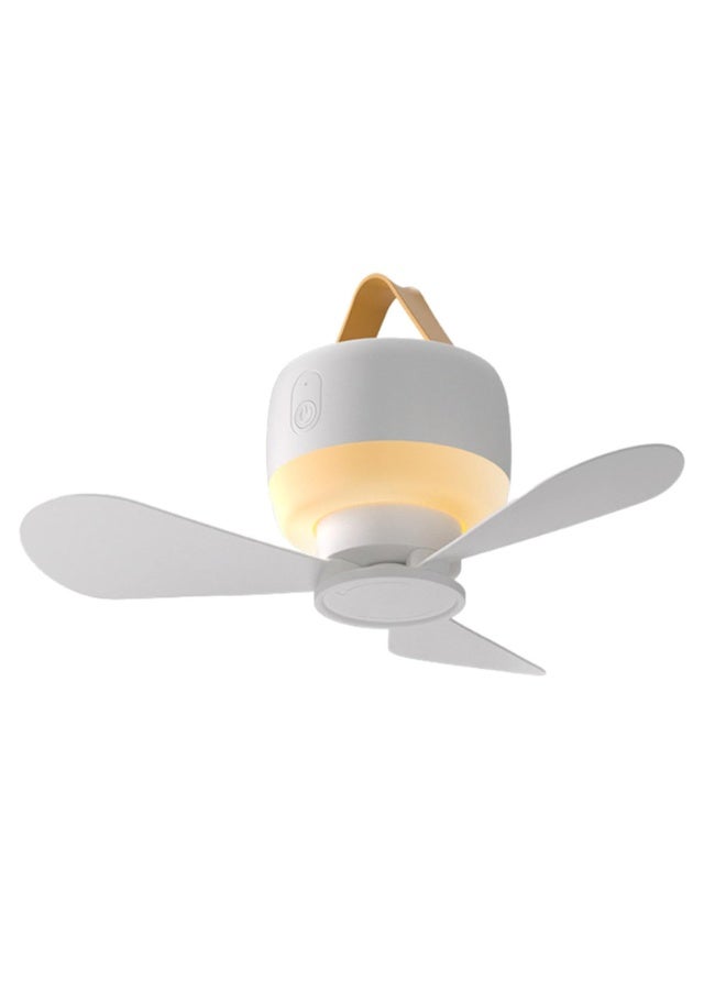 Bukela Rechargeable Mini Ceiling Fan with Remote Control, Ultra-Quiet 6-Inch Small Fan for Bedroom, Office, Tent, Portable USB-Powered Cooling, Silent Operation & Energy Saving (White) - Image 4