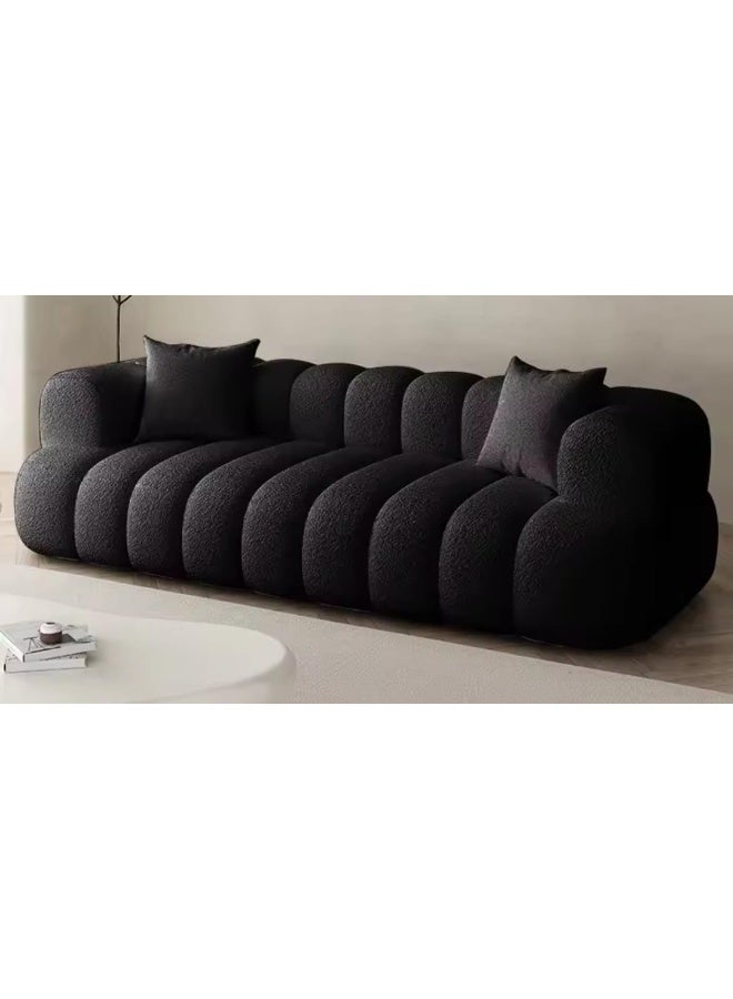 Modern Plush Boucle Sofa - Image 1