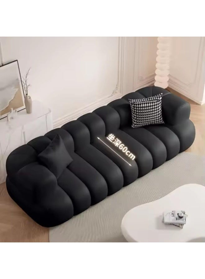 Modern Plush Boucle Sofa - Image 3