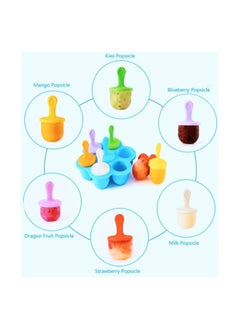 9 Mini Ice Popsicles Silicone Molds Baby Food Grade Freezer Tray Summer Popsicle Maker - pzsku/Z9F03A792DC876476502BZ/45/_/1666426709/5501588f-14ac-480f-ab96-0dd056d535be