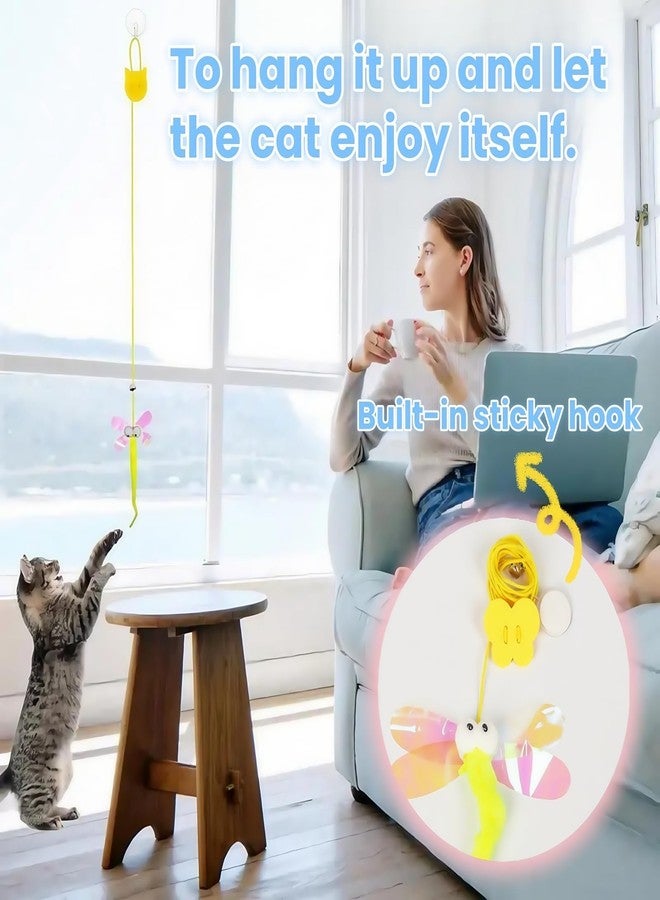 BharatBazaar 3PCS Hanging Spring Toys for Cats, Cat Toys, Interactive Cats Door Hanging Toy with Springs and Mouse for Indoor Cats - Adult Self Play - Image 4