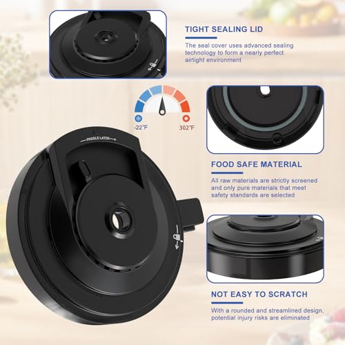 MTGSTOCL NC500 Outer Bowl Lid with Paddle for Ninja Ice Cream Maker, Reusable Creami Lid Replacement with Blade, Creami Replacement Parts Compatible with NC500/NC501 Series, Dishwasher Safe, Perfect Fit - Image 4