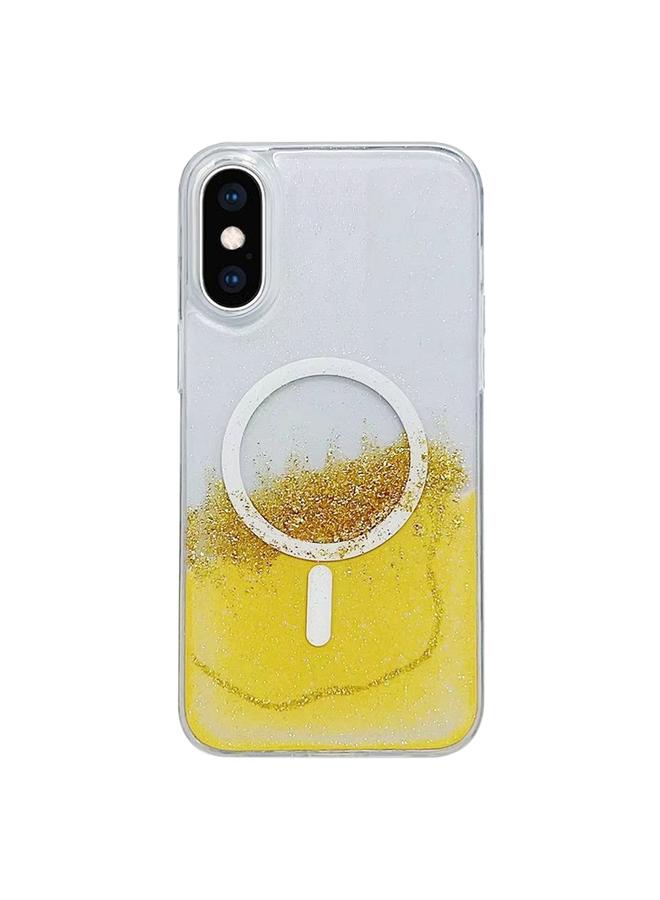 اس-توب جراب لهاتف iPhone XS Max من مادة TPU الشفافة المذهبة MagSafe Hybrid - Image 1