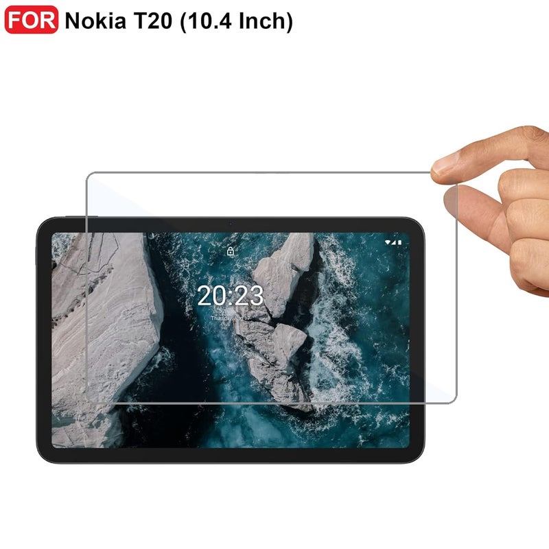 PROTECTERR 1 Pack| Screen Guard Protector for Nokia Tab T20 10.4 inch - Ultra-Thin, HD Clear, 9H Hardness, Anti-Scratch, Bubble Free, Edge to Edge (Not a Tempered Glass) - Image 2