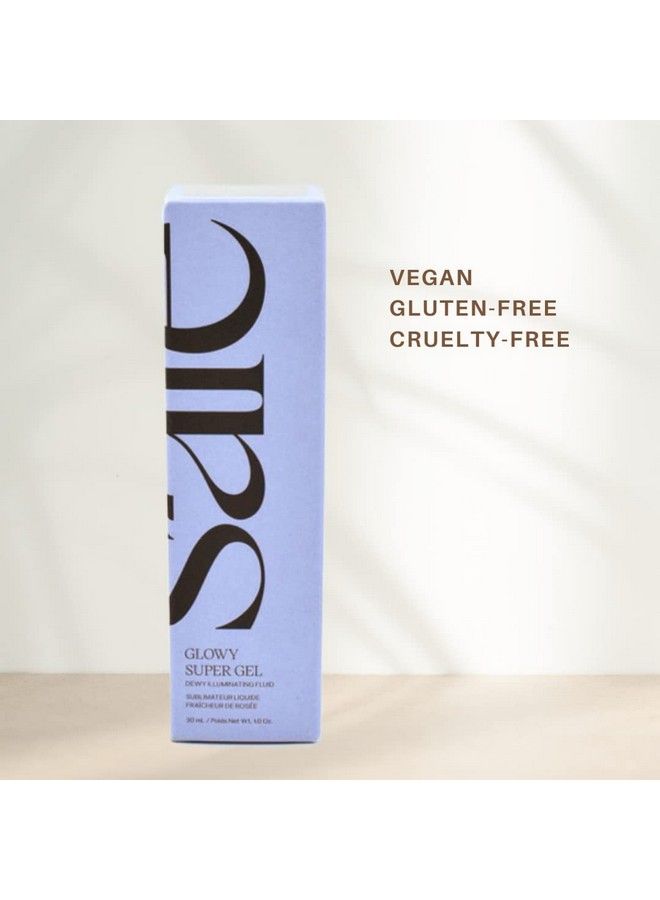 Saie Glowy Super Gel Lightweight Illuminator Lightweight Luminizer For Glowing Skin Wear Alone Or Under Makeup Starglow (0.5 Oz) - Image 5