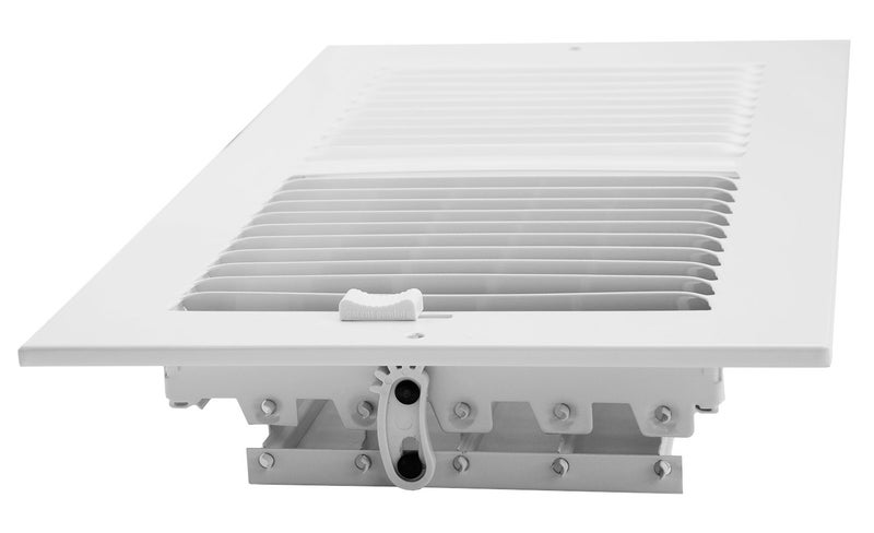 Accord Ventilation Accord AASWWH2126 Sidewall/Ceiling Register with 2-Way Aluminum Design, 12-Inch x 6-Inch(Duct Opening Measurements), White - Image 4