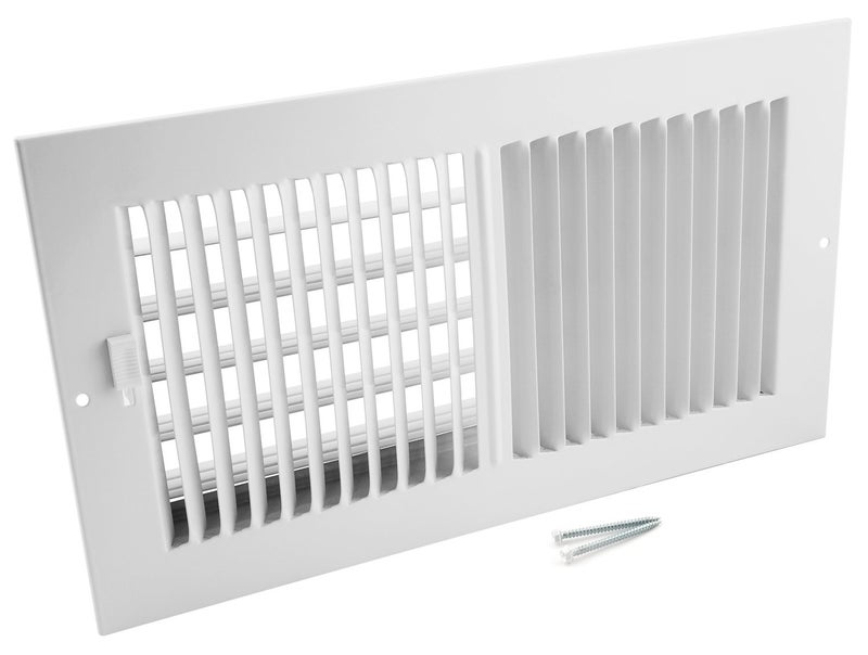 Accord Ventilation Accord AASWWH2126 Sidewall/Ceiling Register with 2-Way Aluminum Design, 12-Inch x 6-Inch(Duct Opening Measurements), White - Image 3