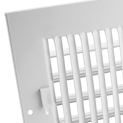 Accord Ventilation Accord AASWWH2126 Sidewall/Ceiling Register with 2-Way Aluminum Design, 12-Inch x 6-Inch(Duct Opening Measurements), White - Image 5