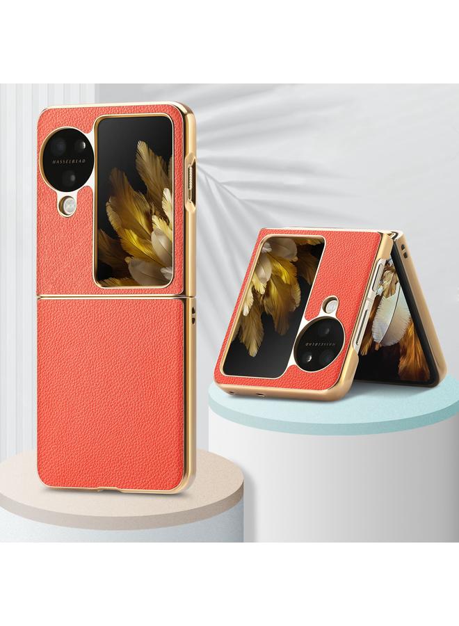 اس-توب جراب هاتف OPPO Find N3 القابل للطي من جلد الليتشي المطلي بالكهرباء المقاوم للصدمات - Image 4