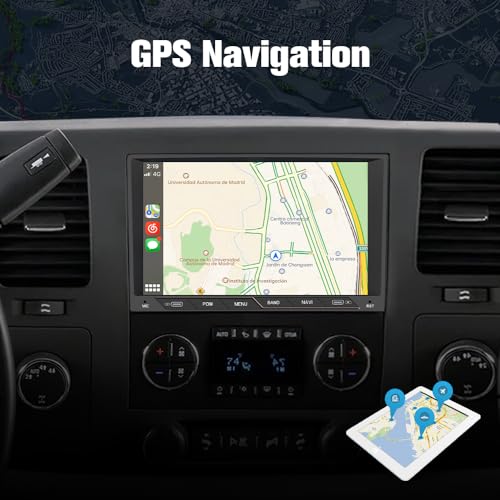Vratzn Android 13 Car Radio Stereo for Chevrolet Silverado GMC Sierra Yukon 2007-2013 with 2G RAM 64G ROM CarPlay Android Auto Bluetooth GPS - Image 4