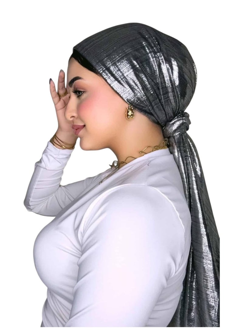 اسكارف ميتالك ديسكو للمصايف وحفلات  , اسكارف شكلة قيم ومريح في اللبس وخامة عالية