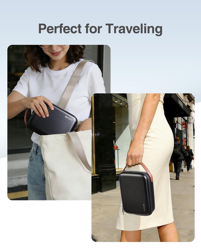 Luxtude Travel Sunglasses Organizer Case for Women Men, Glasses Case Multiple Pairs w/Adjustable Slots, Hard Shell Sunglass Storage Cases, Multiple Eyeglass Organizer for Camping/Road Trip/Beach - Image 5