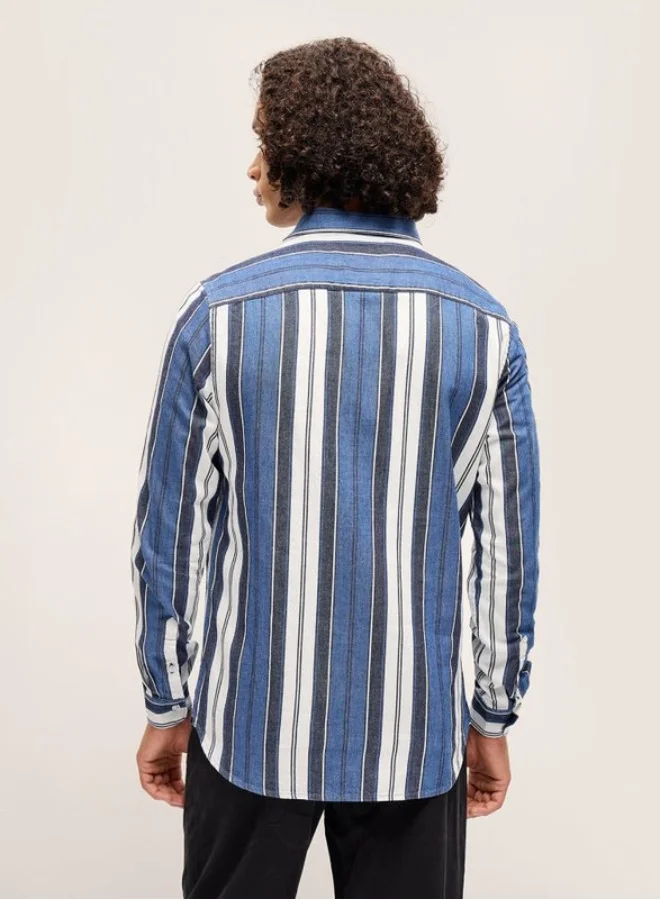 THE BEAR HOUSE Men's Shirt for Casual and Formal Wear | Classic Button-Down Style for Office, Daily Use, Travel, Events & All-Season Outfits | Versatile & Stylish Wardrobe Essential for Every Occasion