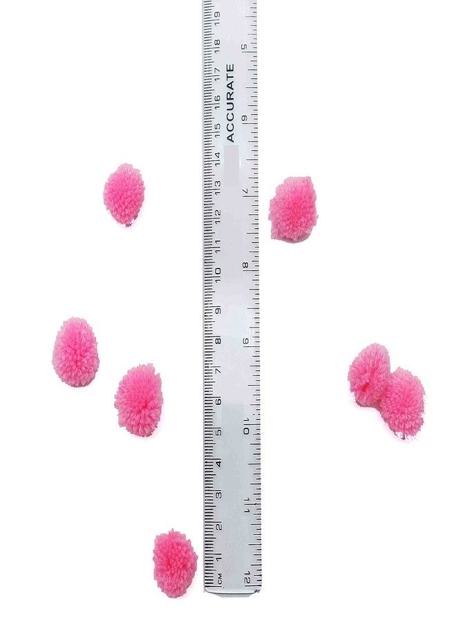 Clouded Hobbies Pom Pom Wool Balls, Size 20mm (2cm) Used in Art & Craft, Decoration, Jewellery Making, Toran Making, Macrame Art, Decorations, Dresses, School Projects, Pack of 95 pcs (Baby Pink) - Image 4