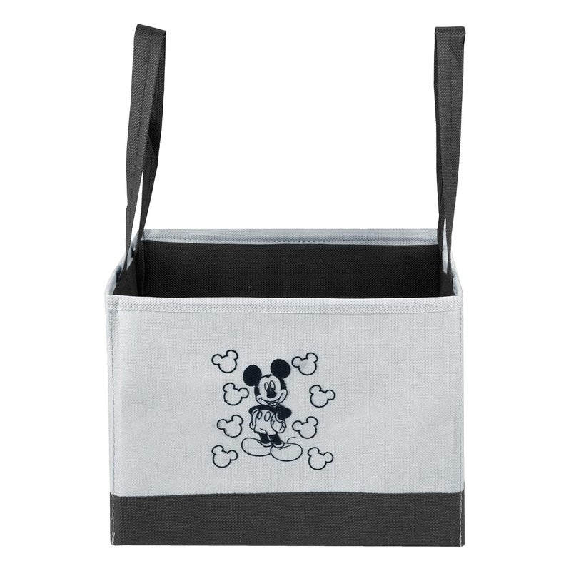 Kuber Industries Disney Mickey Drawer Storage Box Storage Box for Clothes Wardrobe Organizer for Books Closet Box with Handle Clothes Drawer Organizer Small Pack of 2 Gray Black - Image 2