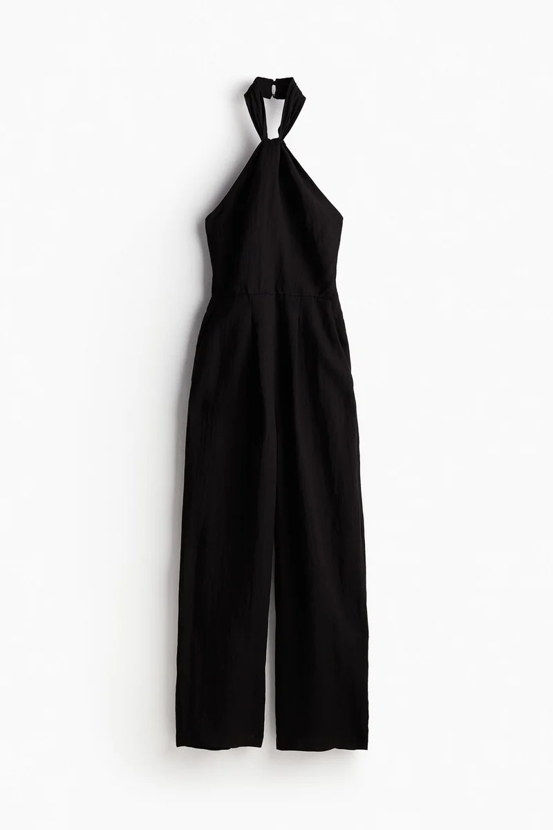 اتش اند ام Knot-Detail Halterneck Jumpsuit