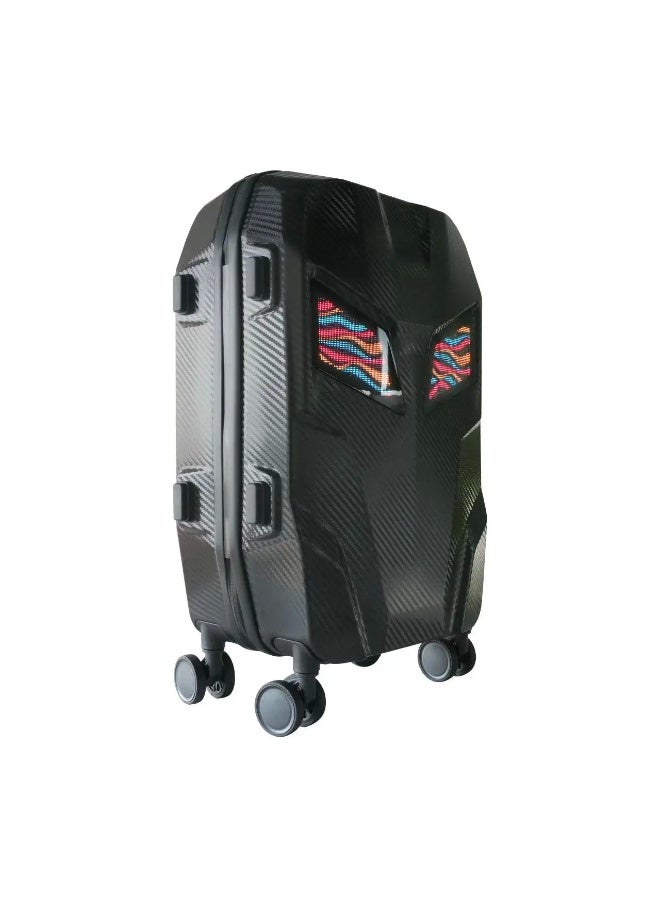 CRONY Steel Explorer Carbon Fiber LED Display Trolley Luggage Advertising Box - Image 2
