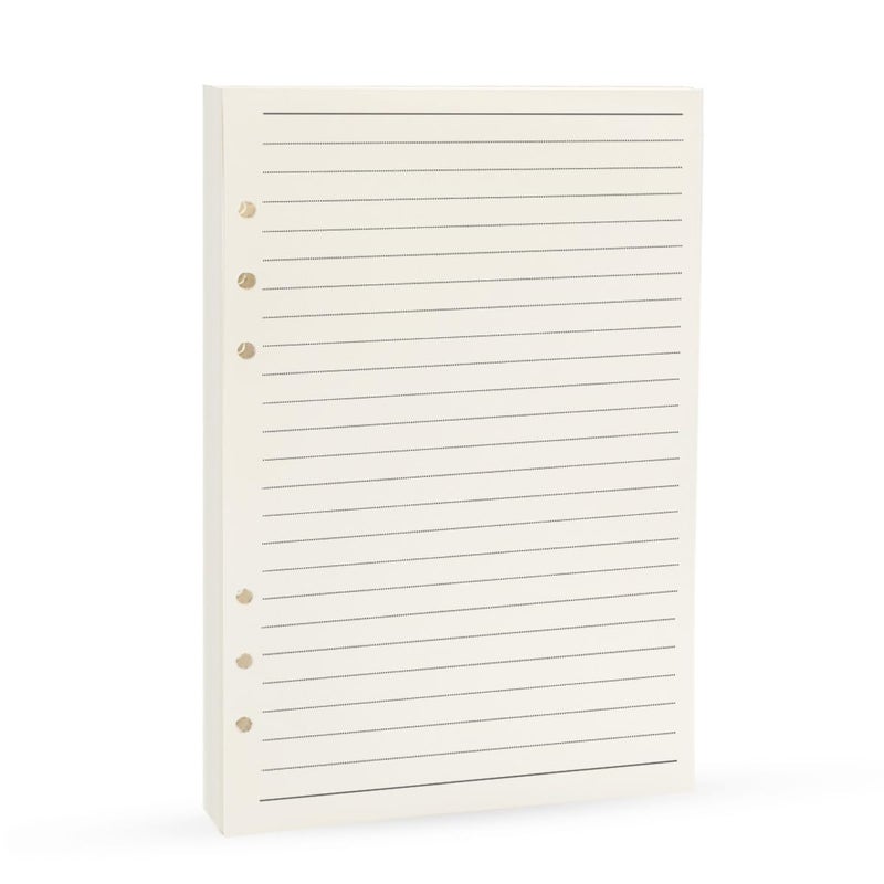 Harphia A5 Lined Paper Refill - 45 Sheets/90 Pages for Filofax, Personal Journals, 6 Ring Binder/Planner