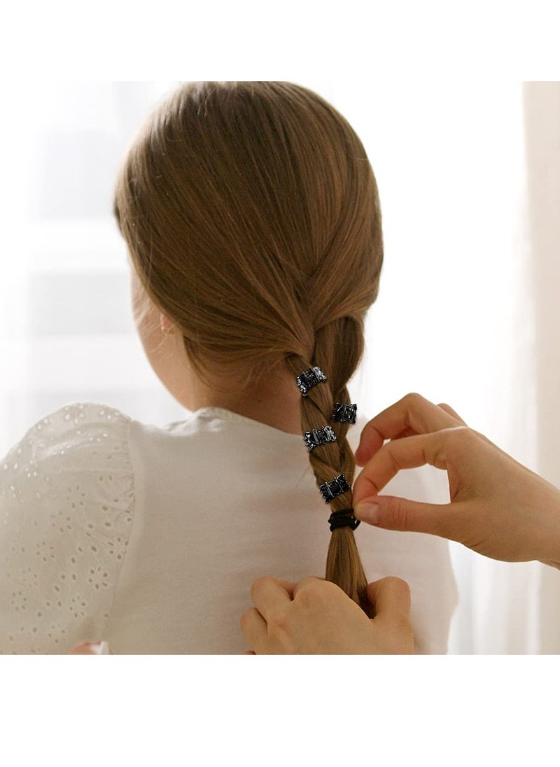 YO 50 PCS Mini Hair Claw Clips， Bangs Strong Grip Multifunction Clamp Clips. (Black)  - Image 2