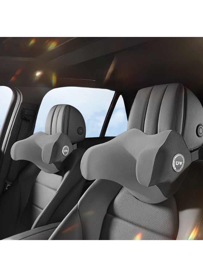 Car U-shaped headrest, anti-tilt neck pillow, car supplies, side-reclining children's travel sleep, U-shaped memory foam neck pillow - Image 1