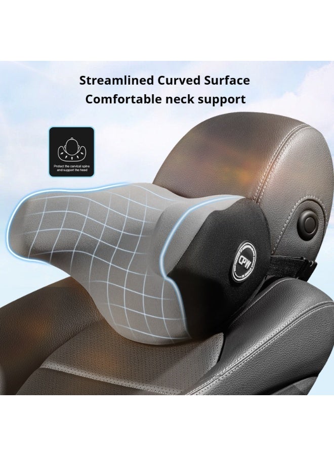 Car U-shaped headrest, anti-tilt neck pillow, car supplies, side-reclining children's travel sleep, U-shaped memory foam neck pillow - Image 3