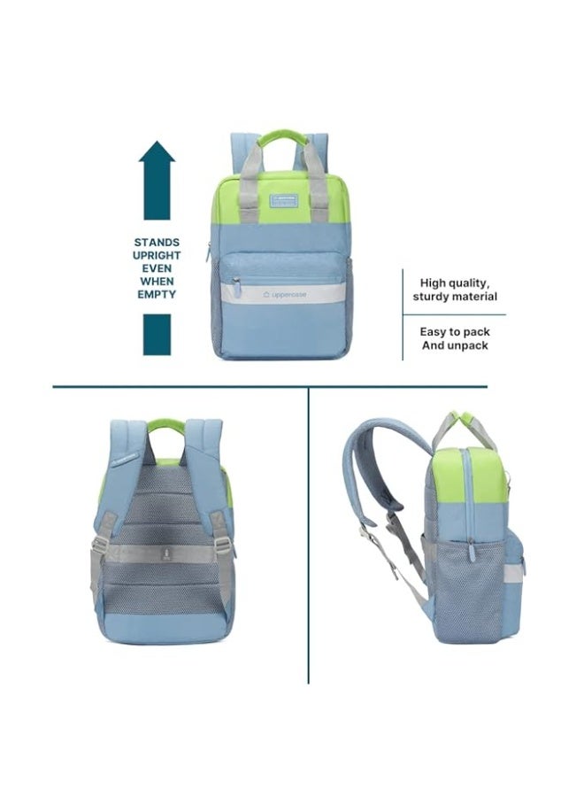 uppercase Medium 17 Ltrs Vegan Leather (upto 14 inch) Laptop Backpack 2300EBP1 3x more water resistant sustainable bags with rain proof zippers for Men, Women, Boys and Girls, 750 Days warranty - Image 2