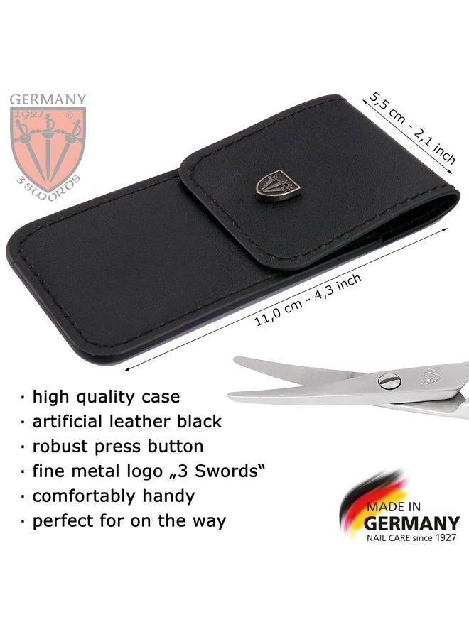 3 Swords Germany brand quality STAINLESS STEEL CURVED CUTICLE SCISSORS (1 PIECE) with round tips for DIABETICS - manicure pedicure - nail care by 3 Swords - Made in Germany - Image 3