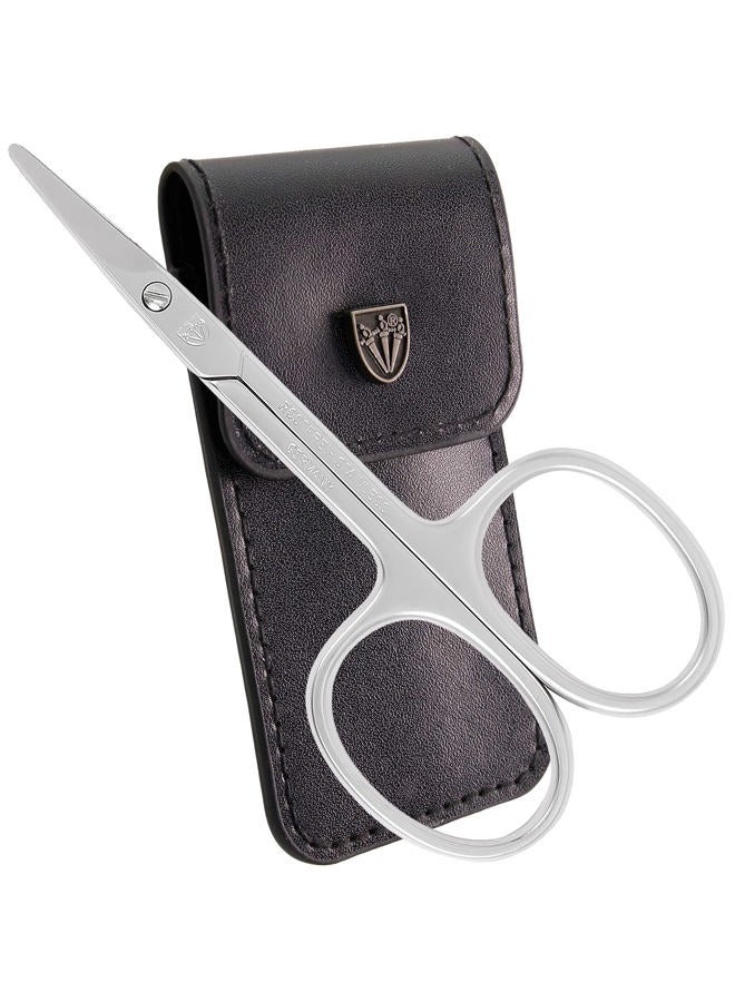 3 Swords Germany brand quality STAINLESS STEEL CURVED CUTICLE SCISSORS (1 PIECE) with round tips for DIABETICS - manicure pedicure - nail care by 3 Swords - Made in Germany - Image 1