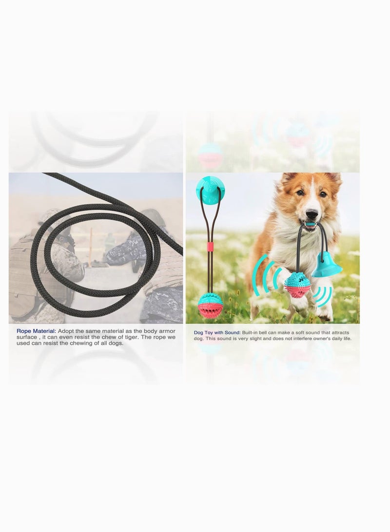 Dog Chew Toy with Suction Suction Cup Puppy Training Treats Teeth Cleaning Rope Toys for Small Medium Dogs - Image 4