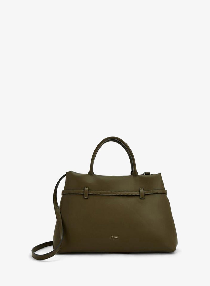 Celeste Solid Tote Bag With Detachable Strap - Image 4