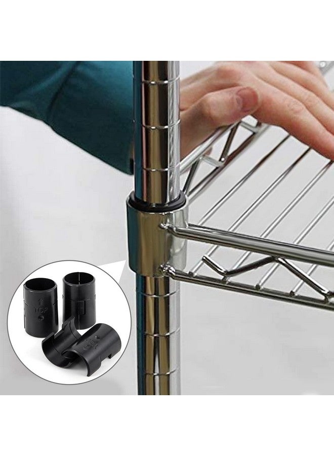 ANPHSIN 72 Pcs Wire Shelf Clips for 1" Post - 36 Pairs of Wire Rack Lock Clip Replacements for Metal Shelving Sleeves System, Plastic Parts for Stability and Layer Spacing Adjustment - Image 3