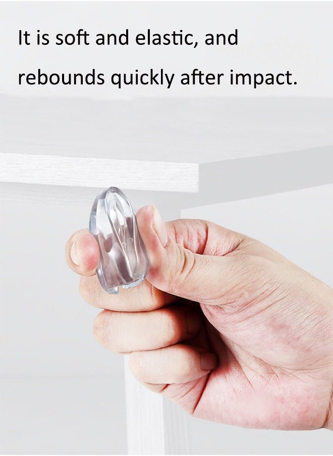 Aissiora 10PCS PVC transparent anti-collision corner Airbag protective cover Children's anti-collision corner protector Table corner protective cover  - Image 4