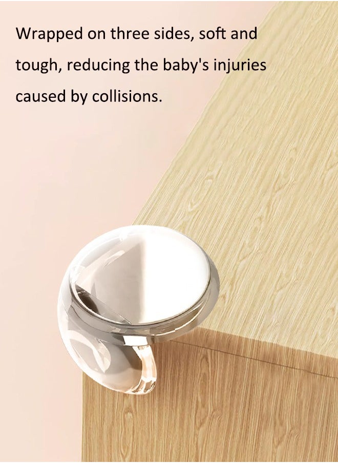 Aissiora 10PCS PVC transparent anti-collision corner Airbag protective cover Children's anti-collision corner protector Table corner protective cover  - Image 3
