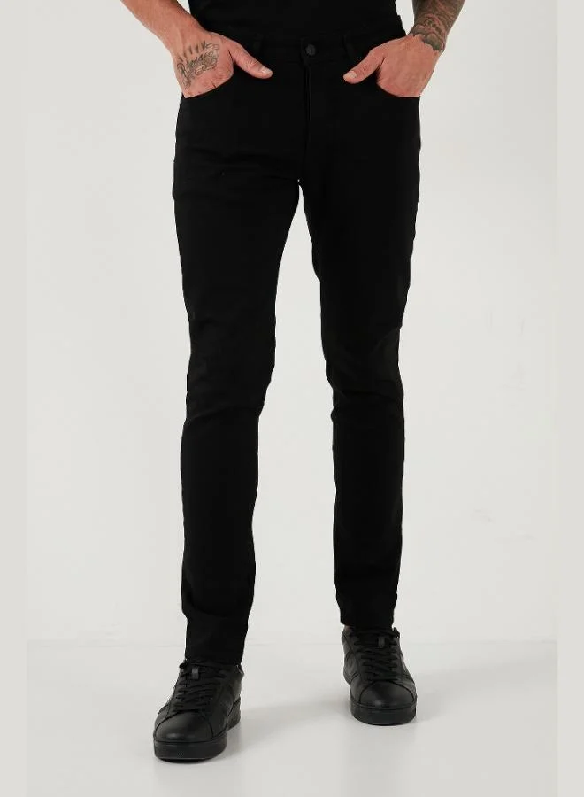 Buratti  Buratti Stretch Cotton Slim Fit Normal Waist Skinny Leg Jeans Men's JEANS 1115C01NAPOLI for Men | Best Price UAE