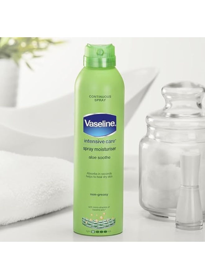 Vaseline Intensive Care Aloe Soothe Spray Moisturizer 190g - Image 2