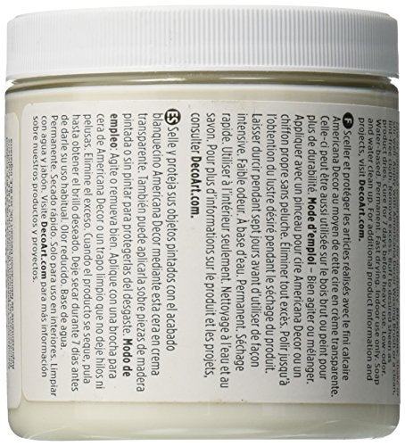 DecoArt Americana Decor Creme Wax, 8-Ounce, Clear - Image 2