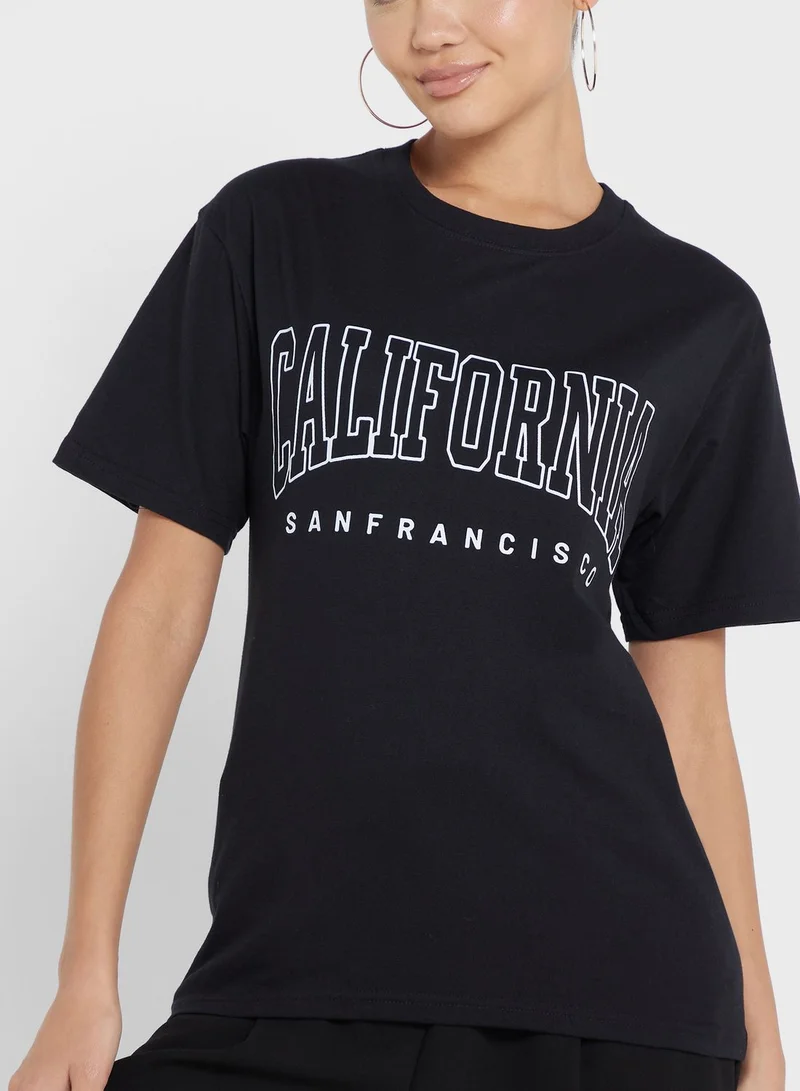 Ginger Crew Neck Graphic T-shirt