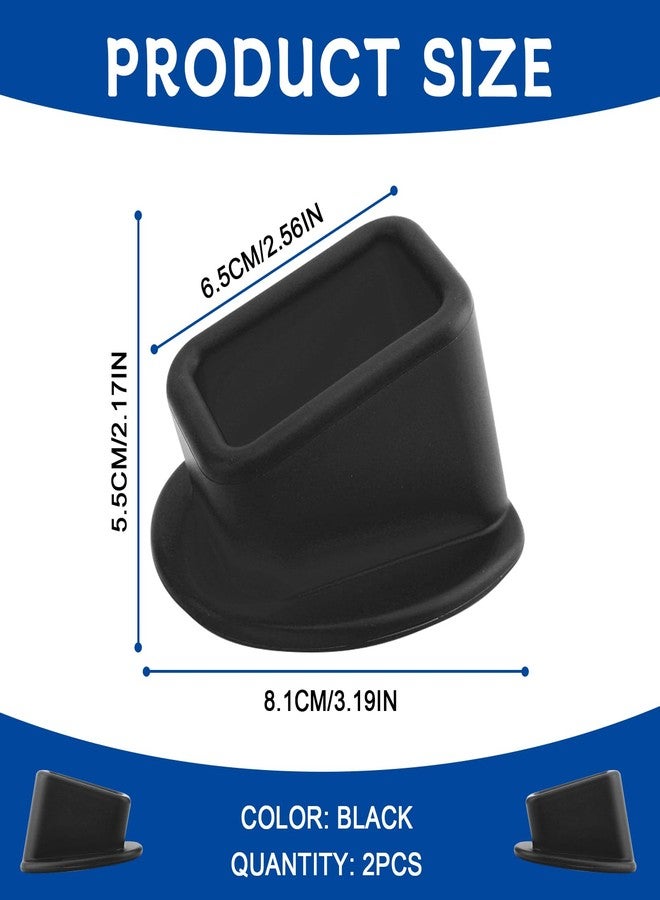 vvag 2PCS Seat Belt Buckle Holder,Silicone Car Rear Seatbelt Buckle Booster for Easy Access,Safetybelt Fixer,Auto SafetyBelt Buckle Guard Cover Makes Receptacle Stand Upright and Stable for Kids (Black) - Image 2