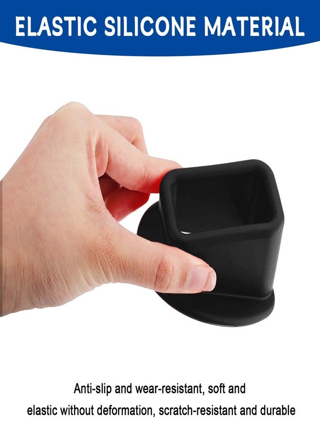 vvag 2PCS Seat Belt Buckle Holder,Silicone Car Rear Seatbelt Buckle Booster for Easy Access,Safetybelt Fixer,Auto SafetyBelt Buckle Guard Cover Makes Receptacle Stand Upright and Stable for Kids (Black) - Image 5